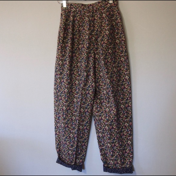 Talbots 80’s vintage floral pants 💐 - Picture 3 of 8